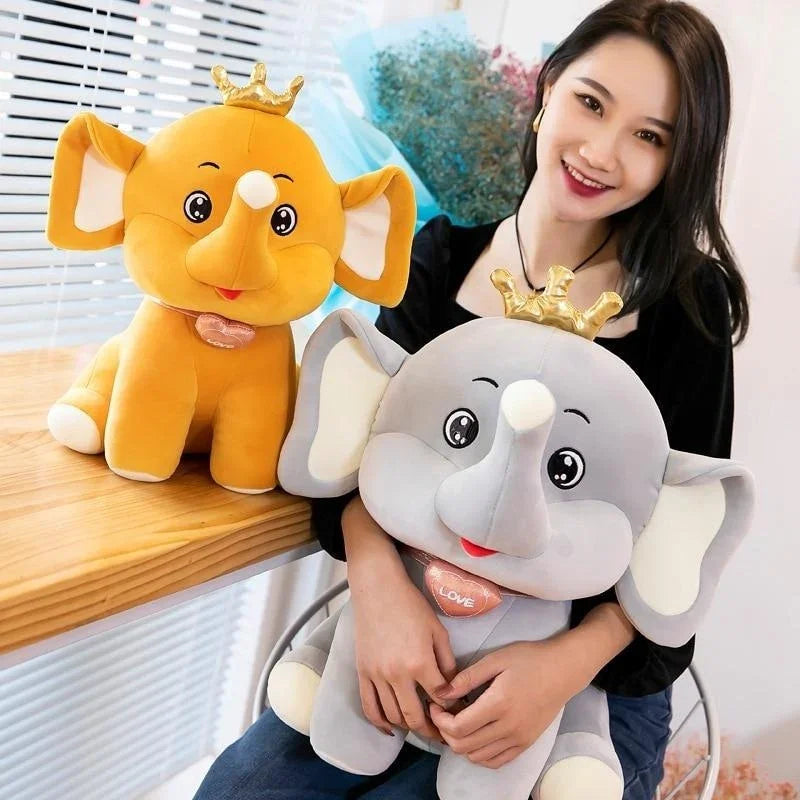 Royal Crown Elephant Stuffed Toy