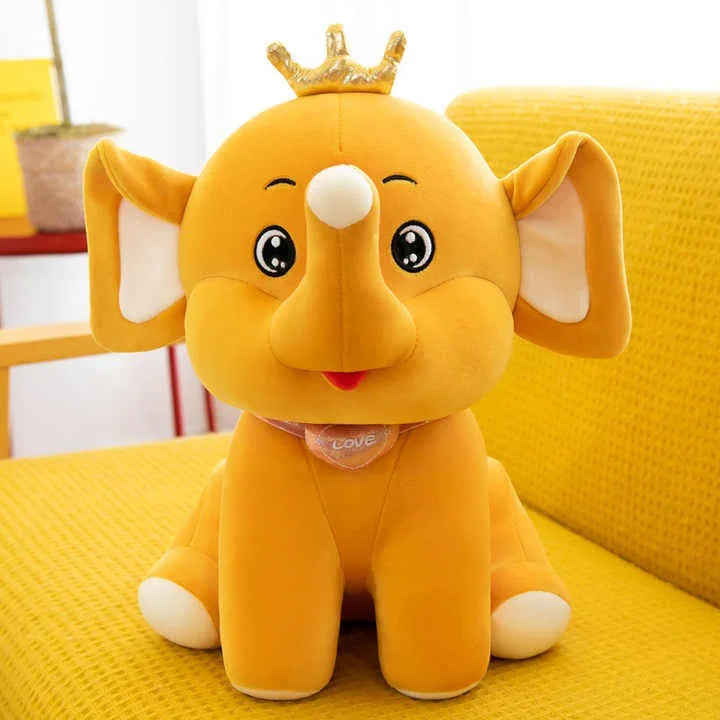 Royal Crown Elephant Stuffed Toy